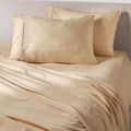 PeachSkinSheets Cooling Bed Sheets for Hot Sleepers - Ultra-Soft Breathable Luxury Microfiber Sheet Set, Moisture-Wicking, Deep Pocket, Oeko-TEX® (Split Head King (36" Split), Almond Ivory)