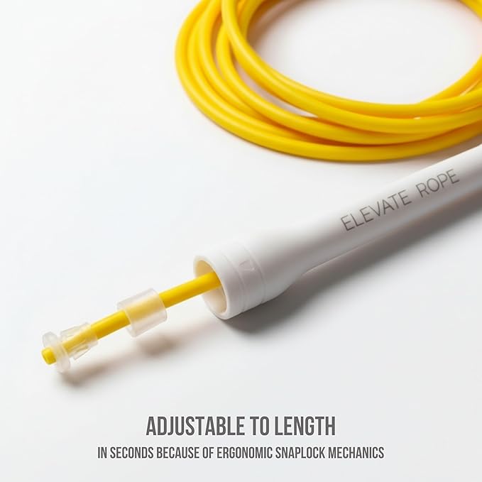Elevate Rope Professional Beaded Jump Rope - 3m Adjustable, Quality Beads & Poly Cord - For Freestyle, Cardio & Tricks - All Levels & Indoor/Outdoor Use