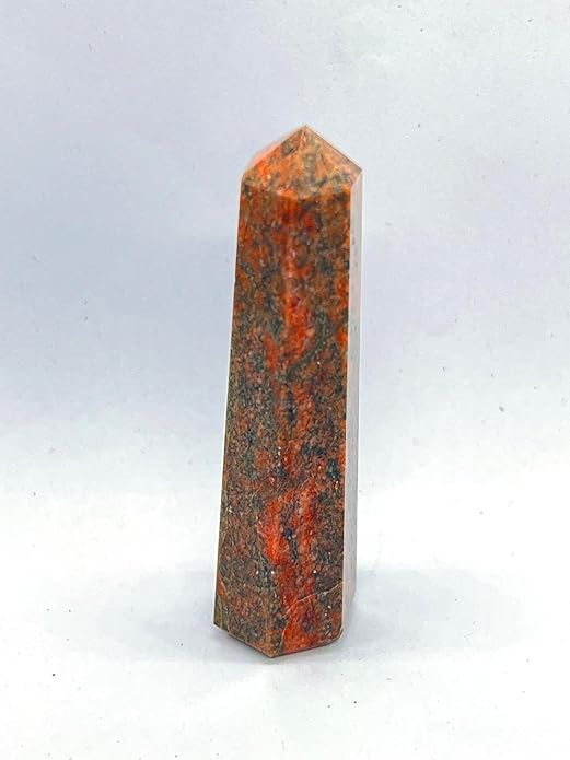 WholesaleGemShop 3 Inch Gemstones Obelisk Tower Jumbo Facet Aura Rock Crystal Natural Polished Earth Wand Spirit