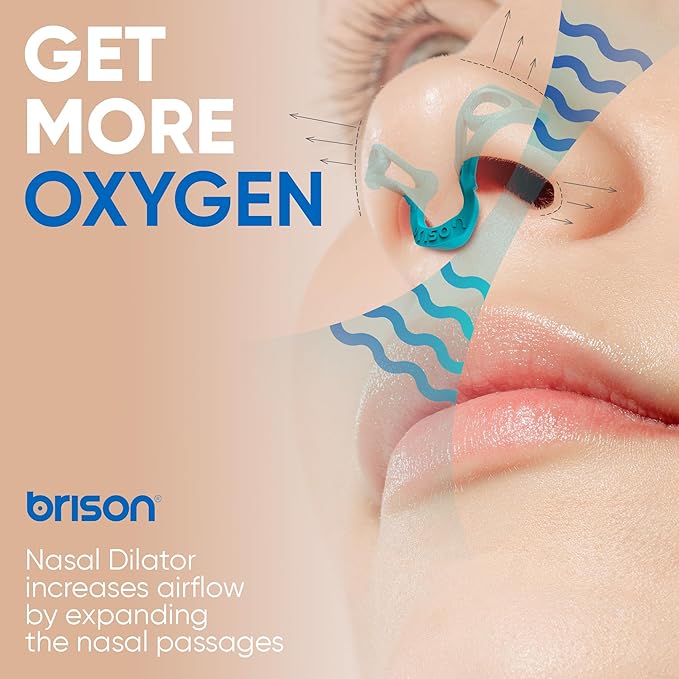 Brison Nasal Dilators for Breathing and Sleeping - 3 Pack Anti Snoring Nose Vents Opener for Better Breathing Sleeping and Activity Improves Airflow - Hard