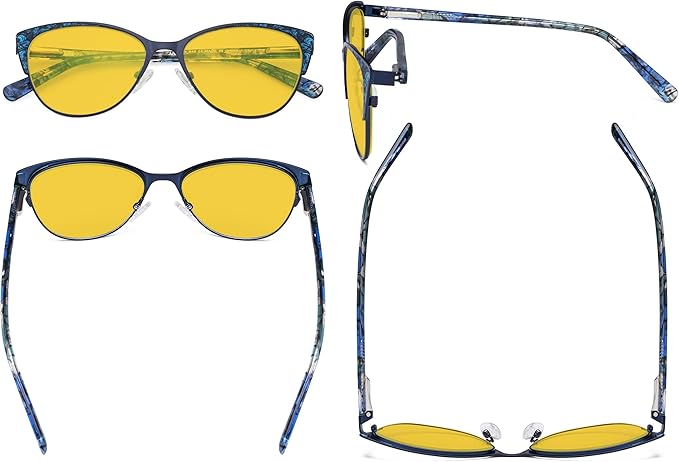 Eyekepper Oversize Ladies Butterfly Design Blue Light Glasses -Computer Screen Eyegalsses Women