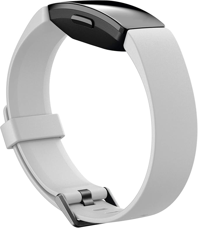 Fitbit Inspire HR Heart Rate and Fitness Tracker With S and L Bands, White, One Size, 1 Count