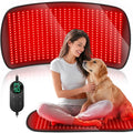 35.4" x 17" Red Light Therapy Mat for Body, 500 LEDs Near Infrared Light Therapy Pad with 90Min Timer, 660nm & 850nm Home Red Light Therapy Blanket for Whole Body Relief, Mood Boost & Sleep Promotion