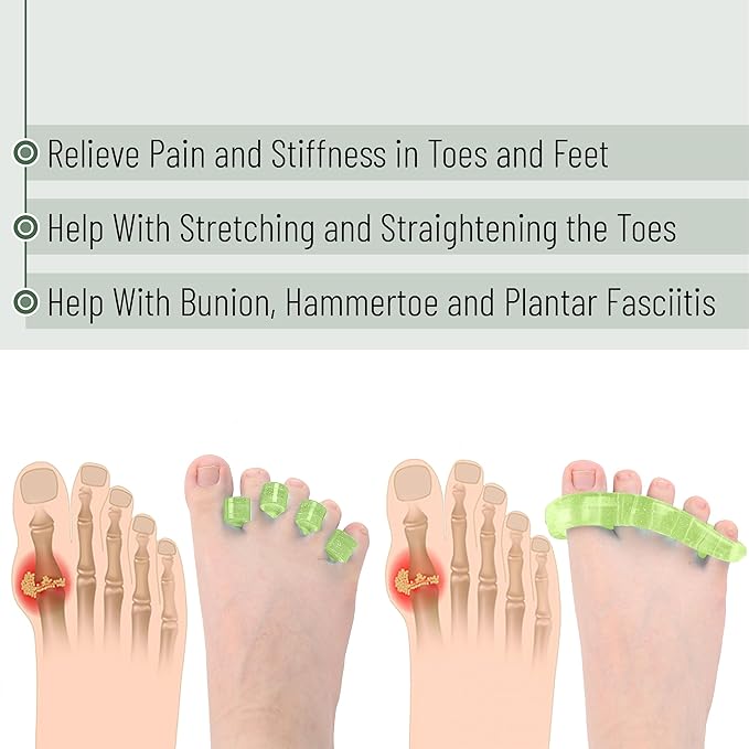 Dr. JK- ToePal Gel Toe Separator, 2 Pairs, Toe Spacers, Bunion Corrector