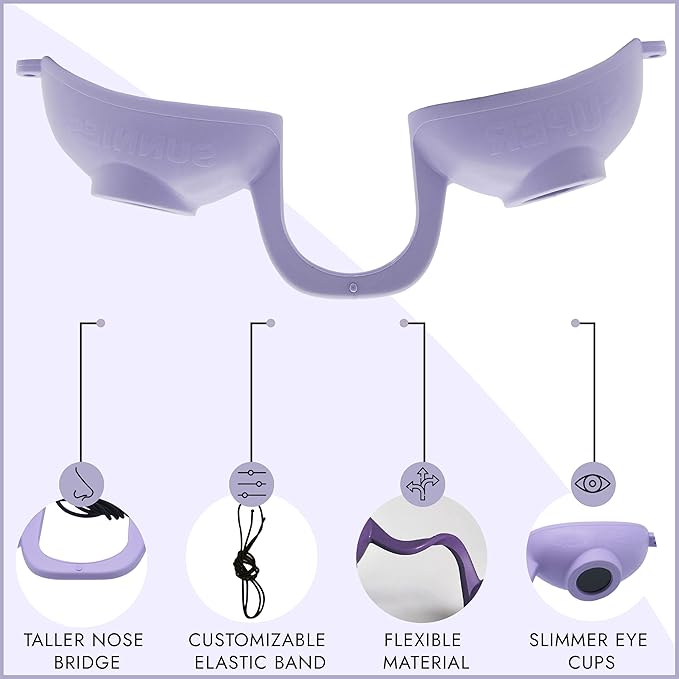 Super Sunnies EVO Flex UV Eye Protection, FDA Compliant, Tanning Bed Goggles, Red Light Theraphy Eyeshields with Case