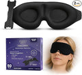 Sleep Mask & Nasal Strips Bundle | Soft Light-Blocking Eye Mask + 50 Drug-Free Nasal Strips for Snoring Relief | Comfortable Fit | Breathe Easier | Sleep Better | Black