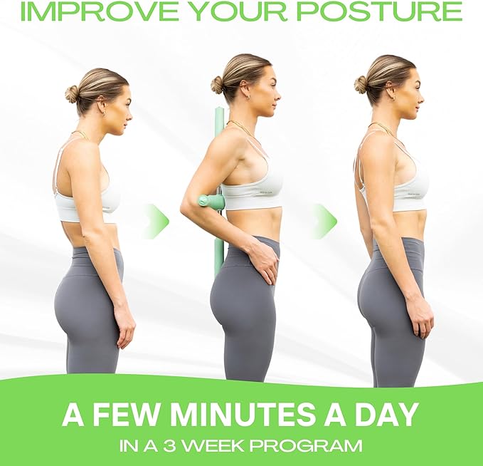 Posture Corrector - Yoga Cross Stick - Back Pain Relief for Men and Women - Stretcher and Straightener for Upper and Lower Back - Stretch Pole - Neck Hump Equipment - Sets bar