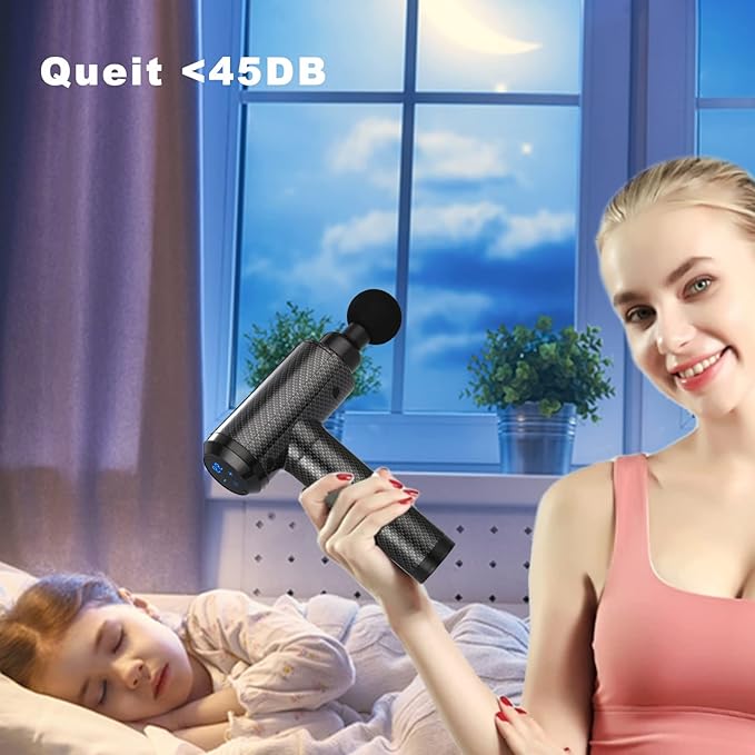 Massage Gun Deep Tissue, Muscle Percussion Back Neck Head Handheld Hammer Massager