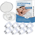 Anti Snoring Devices(8 Pack),Silicone Magnetic Stop Snoring Solution,Anti Snoring Nose Clip,Effective to Relieve Snoring,Snoring Devices for Men and Women,Clear