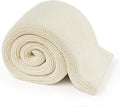 Guohaoi Knitted Weighted Blanket Kids (Cream 50"x60" 7lbs) No Beads Cooling Heavy Blanket, Home Decor Breathable Chunky Knit Throw Blanket for All-Season Use