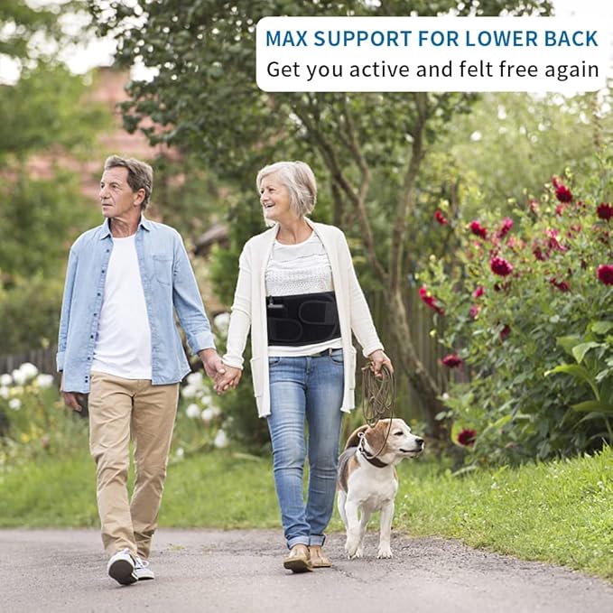 Back Brace with Heating Pad for Lower Back Pain, Cordless Heating Pad for Back, Heated Back Brace for Women and Men, Lumbar Support Brace for Sciatica, Scoliosis, Herniated Disc, Cramps, XL