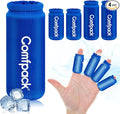 4PCS Finger Sleeves Gel Ice Pack, Finger and Toe Thumb Cold Gel Ice Packs, Reusable Hot Cold Compression Finger Brace Ice Packs for Injuries, Arthritis, Trigger Finger, Gout, Sprain