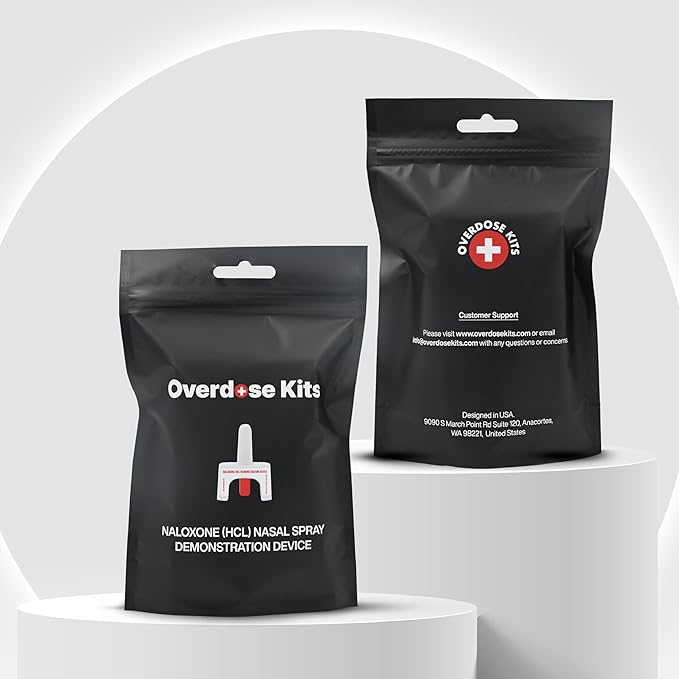 Training Device for Naloxone Nasal Spray | for Use in First Aid Training for Opioid Overdose | Reusable | Includes Two Nasal Spray Training Devices & Instructions (Pack of 2) | Contains NO Medication