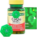 Rapid-Release CoQ10 100 mg, 60 Softgels with Bundle Exclusive Vitamins & Minerals - A to Z - Better Ligth&Spring Guide + Weekly Pill Organizer (3 Items)