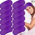 12 Pack Blindfold Eye Mask Cover Sleep Mask for Party Games Travel Sleep Team Build Party Supply with Adjustable Strap for Women Men Kids, Purple