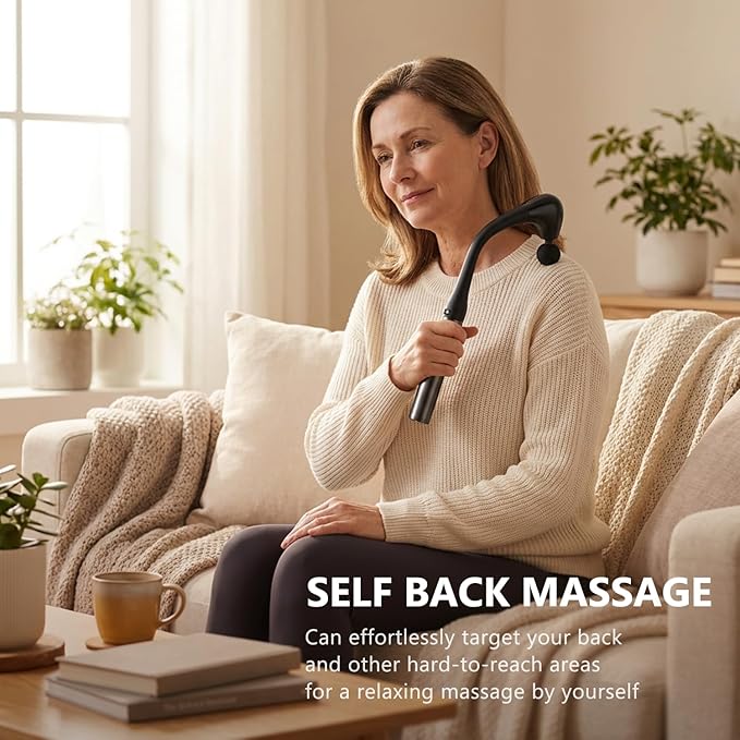 2-in-1 Muscle Massage Gun Detachable Elbow, Deep Tissue Body Massager for Athletes for Pain Relief，Handheld Massage Hammer with 4 Massage Heads for Body Builder