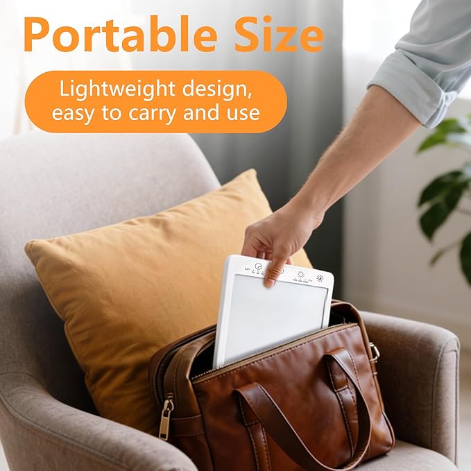 Light Therapy Lamp,10000 Lux Light Therapy Lamp -Full Spectrum Llight Therapy,3 Color Touch&Wall Mountable Daylight Therapy Lamp,Sunlight Lamp with Memory Function for Home & Office