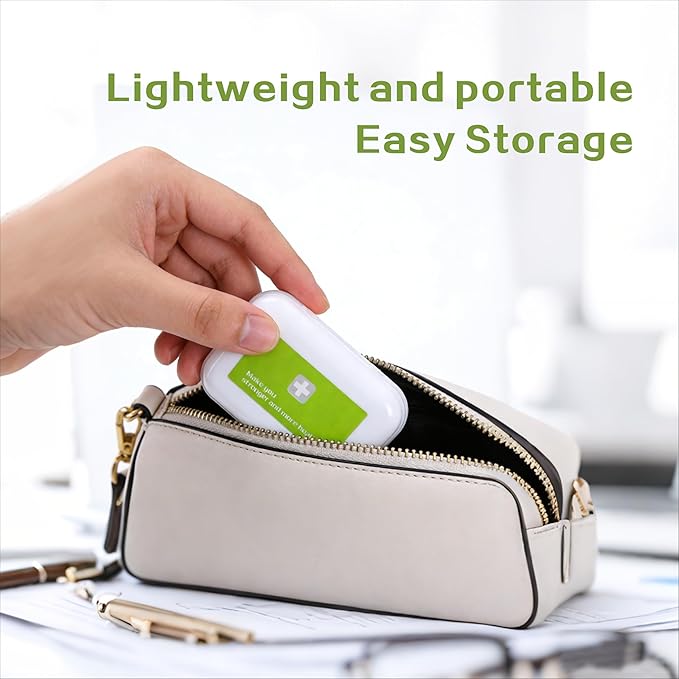 8-Compartment Portable Pill Organizer, 7 Small + 1 Large Grid Sealable Medicine Case, 11x8x3cm PP Pill Box for Travel & Daily Use