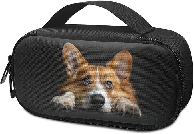 Corgi Dog Insulin Cooler Travel Case with Side Handle Diabetic Insulated Organizer Lightweight Cooling Travel Bag for Insulin Pen and Medication Diabetic Supplies
