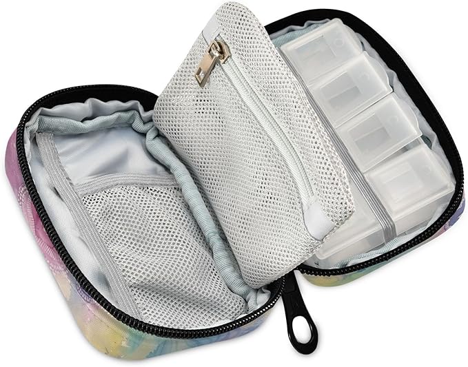 Travel Pill Organizer Animal Elephant Vitamin Planner Medicine Box Large Compartments Daily Pill Organizer