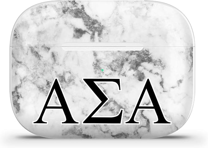 AirPod Pro Skin 3M Custom Vinyl Wraps Decal Sticker Stylish Covers for Protection & Customization for 2019 Model A2190 - Alpha Sigma Alpha
