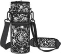 Halloween Water Bottle Sling Bag for 25oz/32oz Tumblers,Adjustable Neoprene Water Bottle Carrier Bag,Insulated Carrier with Shoulder Strap & Phone Pocket - Spider Web Snake Gifts for Women