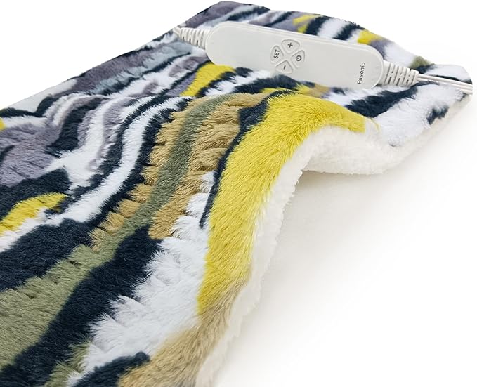 Heating Pad for Back Pain Relief - 12 Heating Levels-8 timer settings - Gifts for Women, Gifts for Men, Hot Heated Pads, Washable (XL 12"x24" Camouflage) - MCH