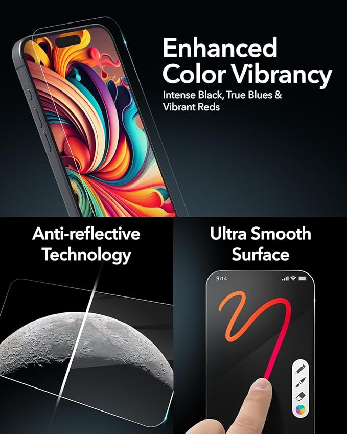 ZAGG Glass XTR3 iPad Air 13" (M5)/ (M4)/ (M3)/ (M2) Screen Protector - Advanced Hexiom Impact Technology, Recycled Glass, Blue Light Filter, Anti-Reflective, Easy Install, Protect Your Eyes & Screen