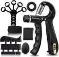 Grip Trainers, Including Forearm Strengtheners, Finger Trainers, Mechanical Counting Grips, Grip Balls, Hand Grippers, Strengthening Devices for Strength Training, Grip Improvement and Hand Exercises (5-Pack)