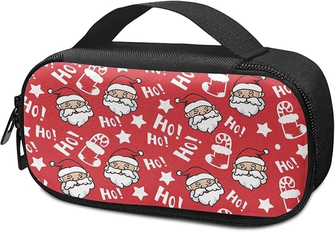 Christmas Santa Claus Insulin Cooler Travel Case Diabetic Medication Insulated Organizer Portable Medicine Cooling Bag for Insulin Pen and Medical Diabetic Supplies Christmas Decor
