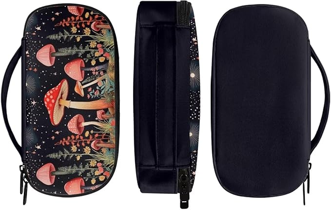 Moon Mushroom Insulin Cooler Travel Case - Medication Diabetic Insulated Organizer Portable Cooling Bag for Insulin Pen and Diabetic Supplies