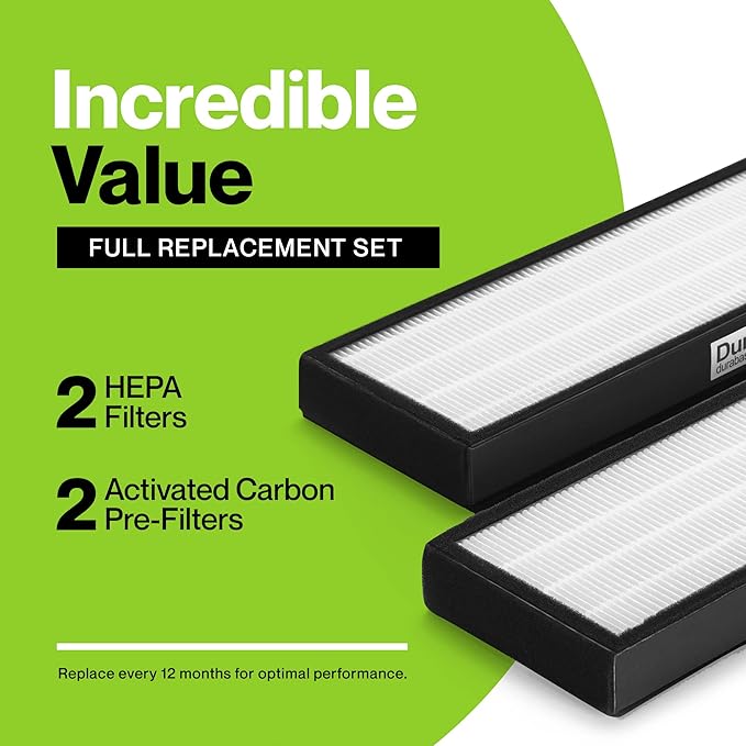 Durabasics HEPA Filters Compatible with Alen T500-2 Pack Replacement Filter