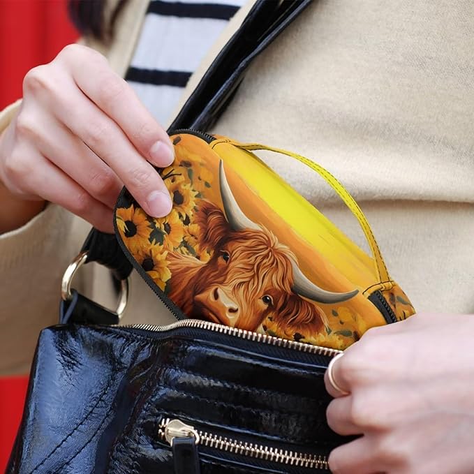 Sunflower Cow Insulin Cooler Travel Bag, Diabetic Medications Organizer Case Great for Daily Use Travel Storage Portable Medication Cooler Bag for Insulin Pens