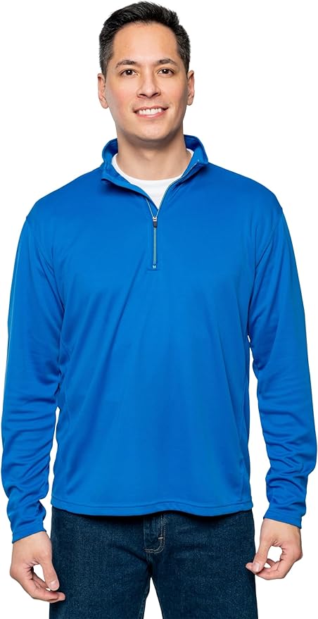 Insect Shield Men's Quarter Zip, with Built-in Insect Repellent