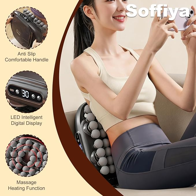 Back Massager for Pain Relief Deep Tissue, 42 Head Massage Gun Deep Tissue with 9 Modes & 9 Levels, Electric Percussion Massager Gun for Pain Relief, Portable for Home & Office Use