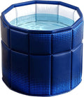 Portable Bathtub for Adult 27.5"x27.5" Collapsible Cold Plunge Bathtub Foldable No Installation Ice Bath Tub for Shower Stall, Bathroom Hot SPA Soaking Standing Tub