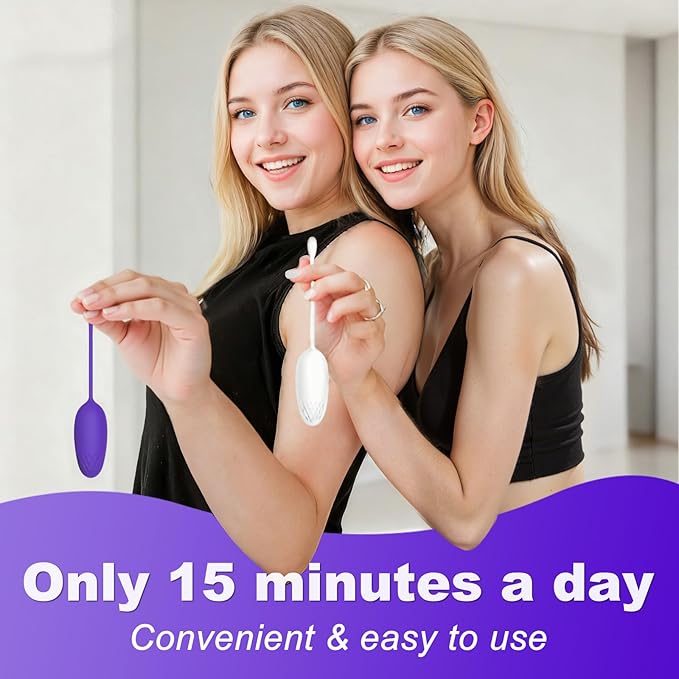 Kegel Ball Exercise System, Pelvic Floor Muscle Trainer with 6 Silicone Weights, Kegel Weight Training for Tightening & Strengthen