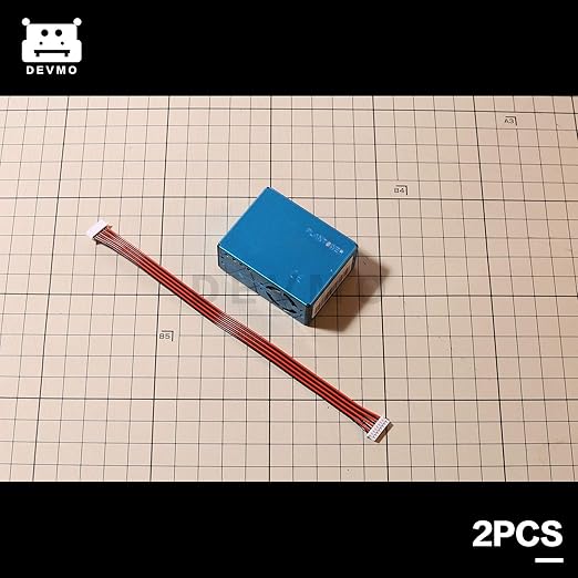 DEVMO 2PCS Digital Particle Concentration Laser Sensor PMS5003 PM2.5 PM10+Cable Compatible with Ar-duino