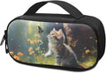 Cute Cat Butterfly Diabetic Supplies Carrying Bag for Glucose Meter Insulin Pens Test Strips Lancets Syringe Medication or Other Diabetes Care Accessories
