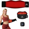 Red Light Therapy, Cordless Red Light Therapy Belt for Body with Vibration 660nm&850nm, Back Pain Products for Back Shoulder