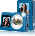 Digital Camera, 2026 Upgraded 56MP Dual Screens Camera for Selfies, 16X Zoom Travel Cameras with 32GB SD Card, Anti Shake Compact Vlogging Cameras for Boys Girls Kids Teens Adults