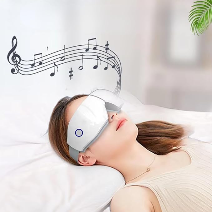 ME JO Eye Massager with Heat and Cooling – Eye Strain Relief – Birthday Gifts, Eye Mask for Dry Eyes, Sleep & Stress Relief for Women, Men, Mom & Dad