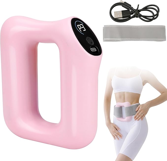 Fascia Ring Massager, Multifunctional Full Body & Fast Fat Burning Yoga Massager, Ergonomic Electric Belly Shaping, 5 Intensity Massage Levels, Adjustable 3 Modes, for Muscle Knot Relaxation& Recovery
