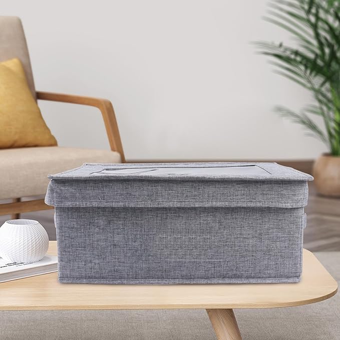 Linen First Aid Kit Supplies, First Aid Box with Organizer & Pill Bottles for Home & Travel