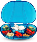 Multi-day Vitacarry 8 Compartment Pill Box Holds up to 60 Pills Actual Size: 4.5öw X 3.0öd X .93öh (Blue)