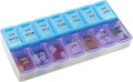 MEDca Pill Organizers - Small Pill Organizer with Weekly and Daily 2-Times-A-Day Compartments for AM/PM - BPA-Free, Portable and Travel Friendly Pill Boxes Case