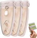 Portable Pill Taker Household Gadgets, 2025 New Travel Pill Popper for Blister Packs Opener Assistance Tool for Elderly (Grey*3)