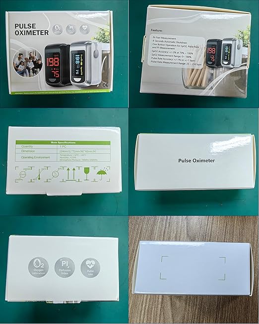 Bluetooth Pulse Oximeter Fingertip-HOLFENRY Oximeter Blood Oxygen Saturation Monitor spo2 Pulse Oximeter Finger, For Heart Rate Sat% Oxygen Saturation PI