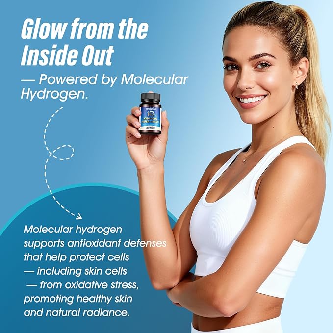 Hydrogen Water Tablets 150mg Magnesium – 10 PPM Molecular Hydrogen Tablets for Drinking Water, Supports Healthy Aging, Cellular Energy, Recovery & Brain Health – GMO-Free & Gluten-Free, 90 Tablets