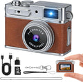 Mini Keychain Camera - 1080P HD Mini Retro Digital Camera,Retro Compact Tiny with 32GB SD Card,0.96" HD Display, Portable Pocket Video Recorder for Photo Video Travel Recording